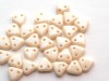  30 st Czechmates Triangles 6 mm, Opaque Luster - Champagne 