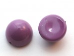  1 st Dome Bead 12 x 7 mm, Hollyhock Purple 