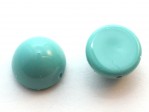  1 st Dome Bead 12 x 7 mm, Turquoise Blue 