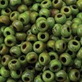  10 g 6/0 Seedbeads, Picasso Chartreuse Matte 
