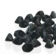  25 st Pinch beads, 7 mm, Jet Picasso 