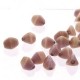  50 st Pinch beads, 5 mm, White Red Luster 