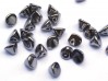  20 st Button Beads, 4 mm, Crystal Full Chrome 