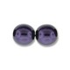  25 st 6 mm runda glasprlor i prlemor, Purple 