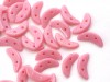  50 st Czechmates Cresent, 3x10 mm, Coral Pink 