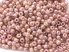  10 g 11/0 TOHO Seedbeads, Marbled Opaque Beige/Pink 