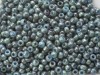  10 g 11/0 TOHO Seedbeads, Marbled Opaque Turquoise/Luster Transp 