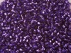  10 g 15/0 TOHO Seedbeads, Silverlined Purple 