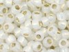  10 g 8/0 TOHO Seedbeads, Silverlined Milky White 