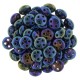  30 st Czechmates QuadraLentils, 6x2 mm, Blue Iris 