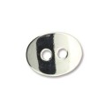  1 st Oval knapp, 14 mm, Silverfrgad 