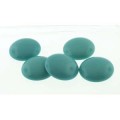  1 st Tjeckisk Cabochon, 18 mm, Green Turquoise 