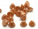  20 st Button Beads, 4 mm, Pastel Amber 
