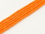  Ca 180 st Chinese Cut Beads, 1 mm, Tangerine 