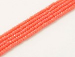  Ca 180 st Chinese Cut Beads, 1 mm, Light Red Coral 