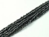  Ca 180 st Chinese Cut Beads, 1 mm, Black Hematite 