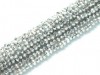  Ca 180 st Chinese Cut Beads, 1 mm, Crystal Labrador Full 