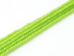  Ca 180 st Chinese Cut Beads, 1 mm, Apple Green 