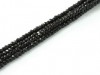  Ca 180 st Chinese Cut Beads, 1 mm, Black 
