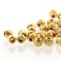 50 st 2 mm Firepolished, Crystal Brush Gold Plated 
