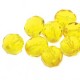  ca 38 st Firepolished, 4 mm, Yellow Amber 