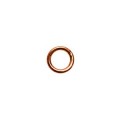  20 st ldda ringar, 6 mm, Copper Plated 