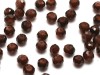  50 st facetterade rondeller, 3x4 mm, Coconut Brown 