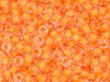  5 g Matubo Seedbeads 8/0, Crystal Orange Neon Lined 