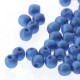  150 st 2 mm runda glasprlor i prlemor, Matt Persian Blue 