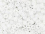  10 g 11/0 TOHO Seedbeads, Opaque Frosted White 
