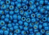  10 g 11/0 TOHO Seedbeads, PF- Matte Galvanized  Carribean Blue 