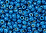  10 g 11/0 TOHO Seedbeads, PF- Matte Galvanized  Carribean Blue 
