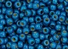  10 g 11/0 TOHO Seedbeads, PF- Matte Galvanized  Turkish Blue 